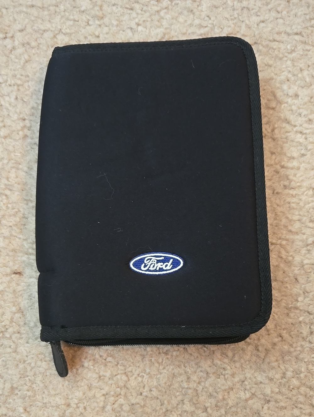 Ford Black Zippered Manual and Document Organizer